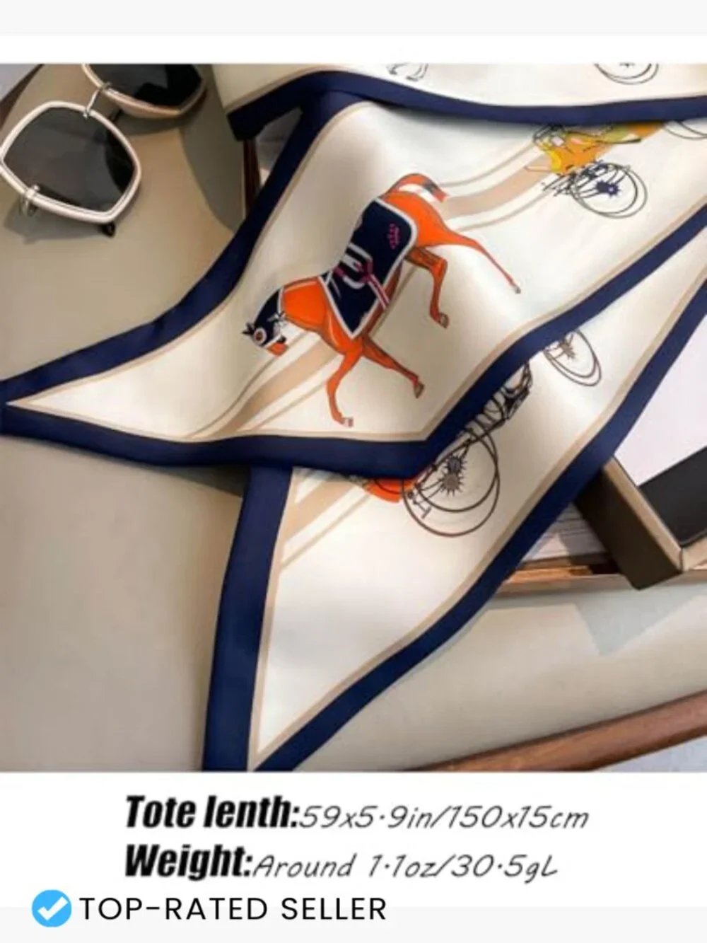 Silky Long Thin Satin Scarf Multipurpose Head Neck Handbag Accessory Fashion